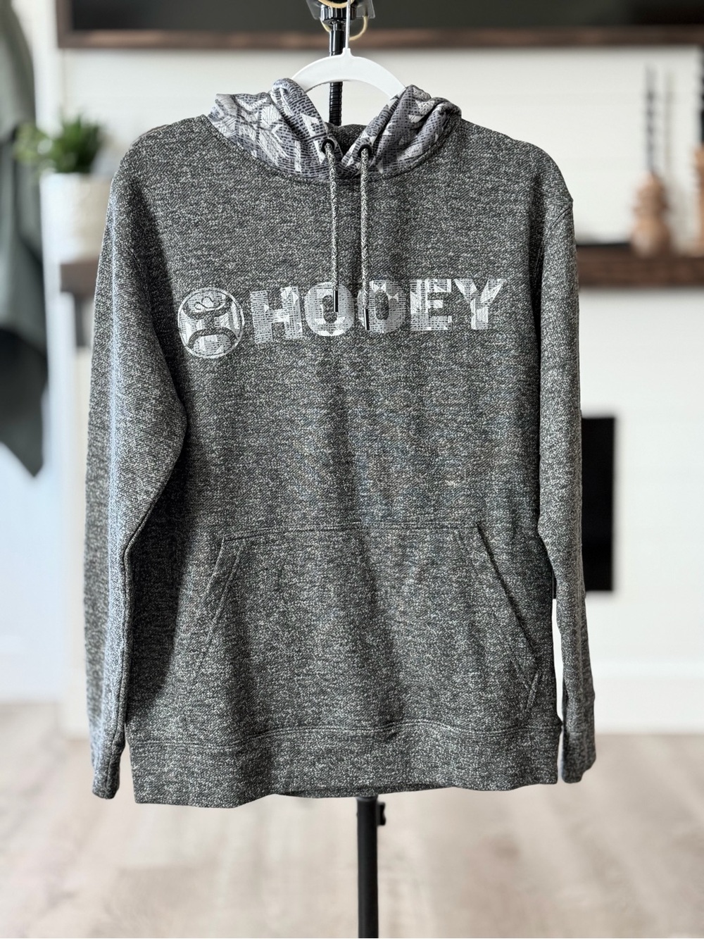 Hooey Gray Logo Pullover Hoodie